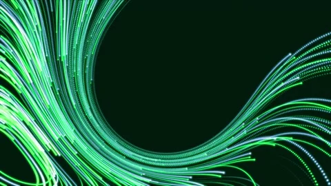 Artistic animation of vibrant lines creating dynamic backgrounds for digital Stock Footage 300849007