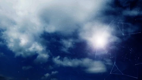 Artistic artificial intelligence planets with time lapse clouds Vidéo 111294901
