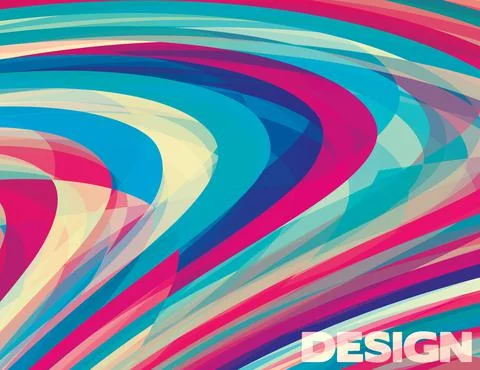 Artistic background with swirl stripes. Vector pattern Stock Illustration
