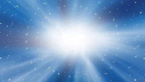 Artistic binary data time travel background Stock Footage 129500645
