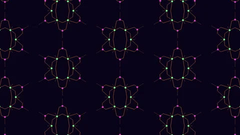 Artistic black and orange pattern on a black background website design element Stock Footage 289206880