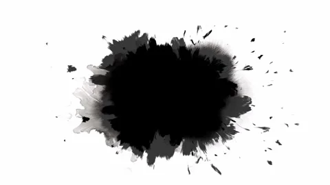 Artistic Black Ink Splatter Background for Various Creative and Artistic Stock Footage 310544480