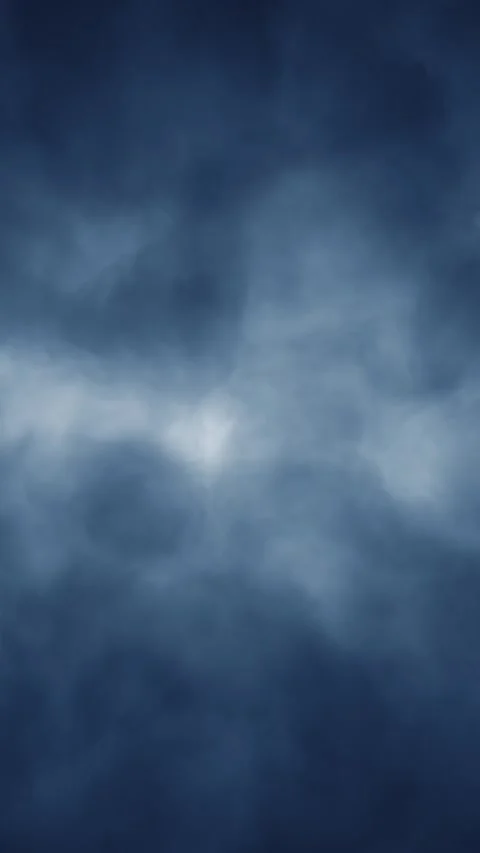 Artistic blue thick clouds slow motion vertical loop animation Stock Footage 338404537