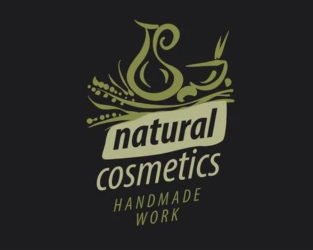 Artistic bottle with leaf logo, Artisan style logo with leafy bottle Stock Illustration