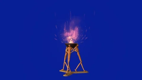 Artistic brazier A Stock Footage 116714065