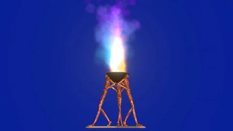 Artistic brazier Stock Footage 116714066