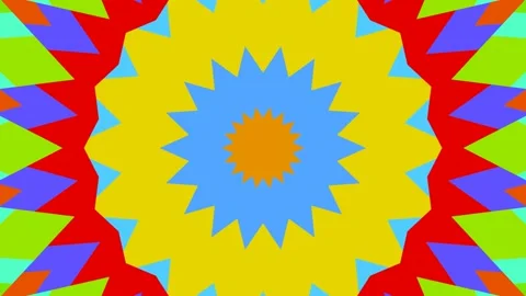 Artistic bright decorative seamless loop circles, kaleidoscope Stock Footage 119247941