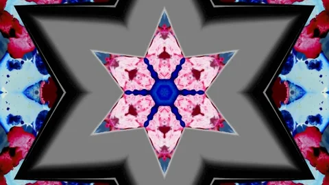 Artistic bright decorative seamless loop circles motion graphic, inks Video stock 119249709