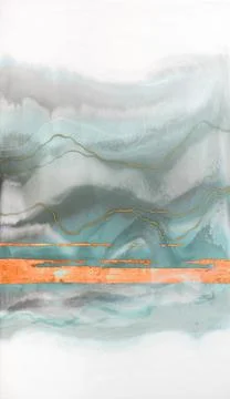 Artistic bright splash. Liquid artwork. Purple marble texture. Abstract ether Stock Illustration