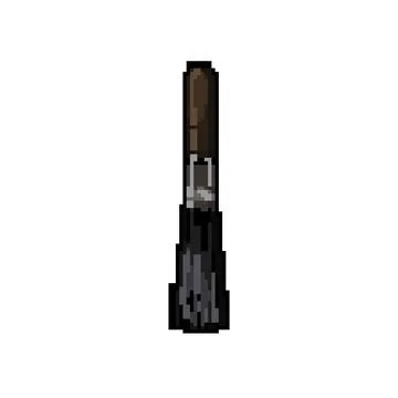 Artistic brush paint pixel art vector illustration Stock Illustration