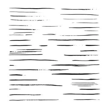 Artistic brush sketch Stock Illustration