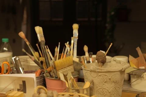 Artistic Brushes 1 Stock Photos