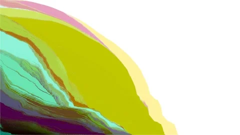 Artistic Burnt pixels striations waves striations on white background, LOOP Stockbeeldmateriaal 118154954