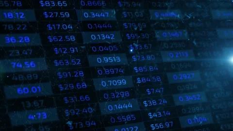Artistic business chart with numbers motion background Stock Footage 147753260