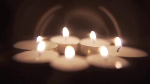 Artistic Candle Background Stock Footage 72485756
