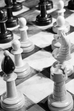 Artistic chess Stock Photos