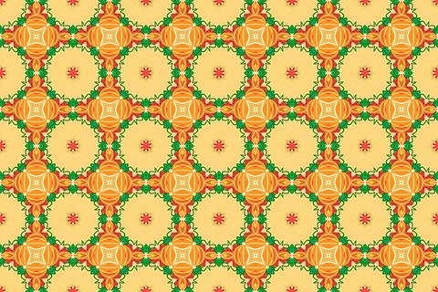 Artistic Christmas Abstract Seamless Pattern in Gold Stock Illustration