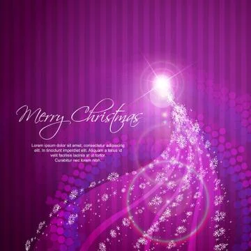 Artistic christmas tree Stock Illustration