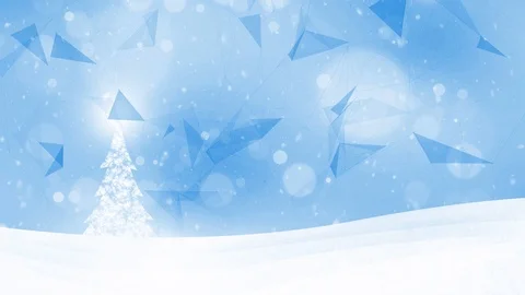 Artistic christmas tree with snowfall 스톡 동영상 119241445