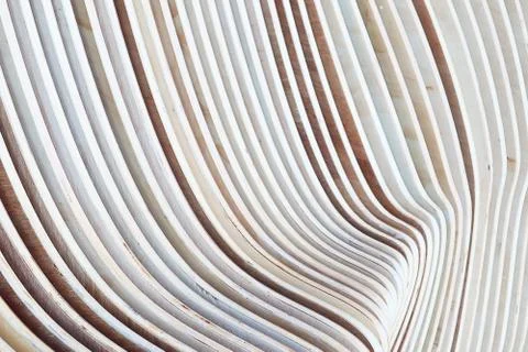 Artistic  Closeup on repeat parallel pattern of wood strips . Stock Photos