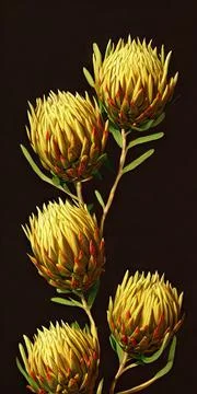 Artistic colourful flowers Stock Illustration