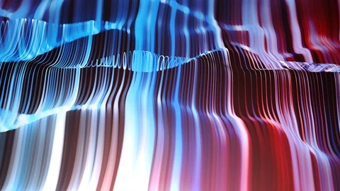 Artistic colourful waves with flicker light effect Stock Footage 124552728