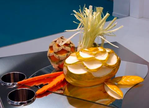 Artistic composition of fruit Foto stock