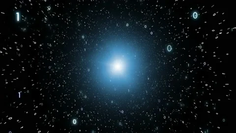 Artistic computer binary numbers background Stock Footage 231721235