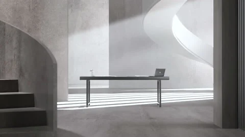 The artistic concept of light and shadow in architectural design Stock Footage 233667320