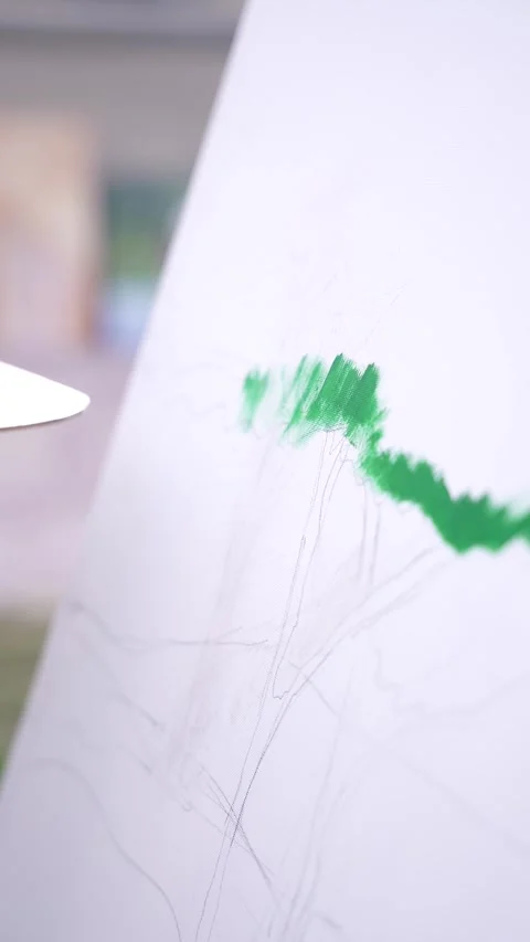 Artistic Creation in Progress Stock Footage 315786890
