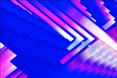 Artistic creative decorative horizontal vertical futuristic neon glowing Stock Illustration