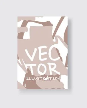 Artistic creative universal cards. Hand Drawn textures. Stock Illustration
