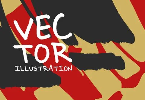 Artistic creative universal cards. Hand Drawn textures. Stock Illustration