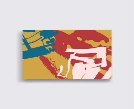 Artistic creative universal cards. Hand Drawn textures. Stock Illustration