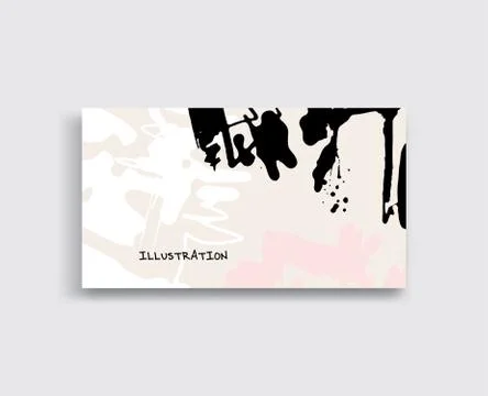 Artistic creative universal cards. Hand Drawn textures. Stock Illustration