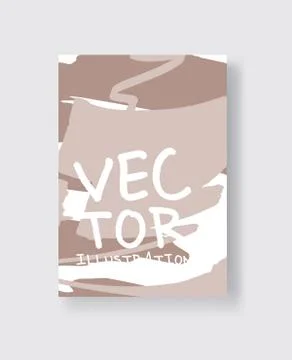 Artistic creative universal cards. Hand Drawn textures. Illustrazione stock