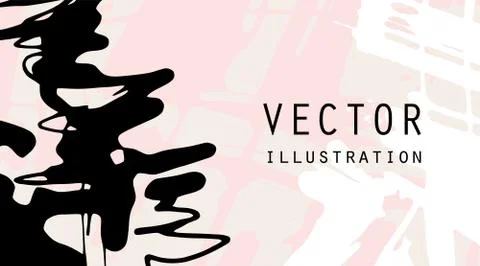 Artistic creative universal cards. Hand Drawn textures. Stock Illustration