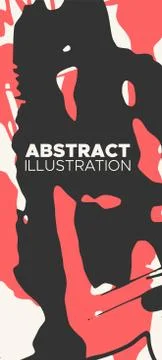 Artistic creative universal cards. Hand Drawn textures. Stock Illustration