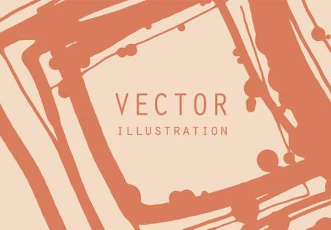 Artistic creative universal cards. Hand Drawn textures. Stock Illustration