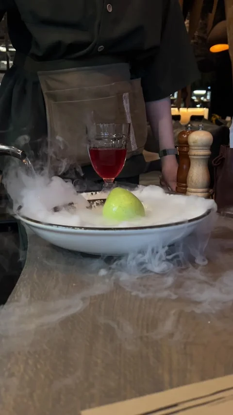 Artistic Culinary Presentation with Fresh and Delicious Ingredients for a Unique Stock Footage 308395084