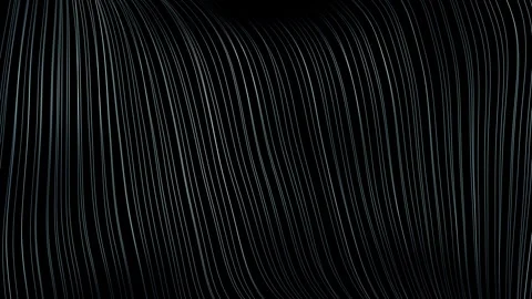 Artistic curvy lines pattern looping motion background Stock Footage 337737974
