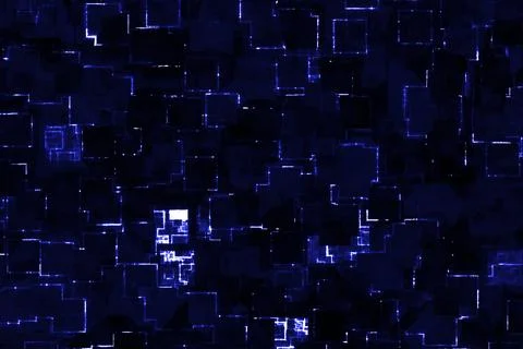 Artistic cute blue tech optic wire shining computer art texture illustration Stock Illustration