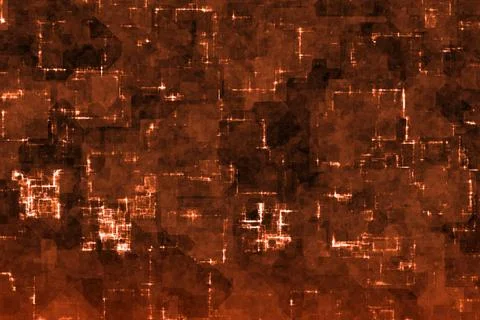 Artistic cute red techno digital glow digital graphics backdrop illustration Stock Illustration