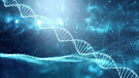 Artistic cyber dna chain space animation Vidéo 337367177