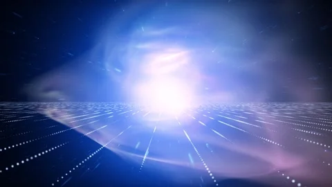 Artistic cyber space cosmos light loop travel backgrounds 스톡 동영상 334081786