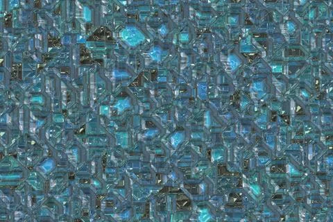 Artistic cybernetic computer template digitally drawn backdrop illustration Illustrazione stock