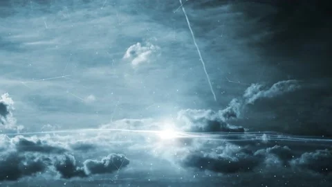 Artistic cyberspace with clouds time lapse Stock Footage 231908986