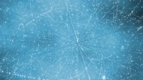 Artistic cyberspace network dots lines animation background Stock Footage 225897434