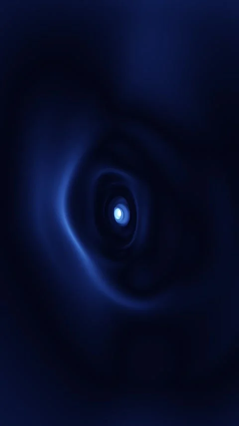 Artistic dark blue tunnel loop vertical motion background Stock Footage 344791217