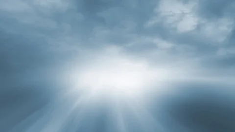 Artistic dark cloudy sky with sunrays copy space background Vídeos de archivo 123028133